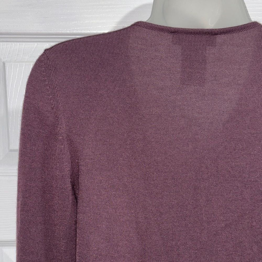 Authentic Celine 100% Cashmere V-Neck lavender Sweater Size Small - Picture 10 of 17